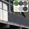 casa pura Brise Vue Balcon - Pare-Vue PVC | Brise Vue Occultant | Protection Visuelle Résistant Intempéries & UV | Brise Vent avec Oeillets & Cordons fournis | Anthracite - 90cm (H) x 600cm (L)