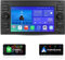 Android 12 Autoradio für Ford C-Max Connect Fiesta Fusion Kuga Mondeo Galaxy Kuga Mondeo S-Max Transit Focus, 4+32GB GPS-Navigation Unterstützen Sie CarPlay Android Auto Wetteranzeige DSP (schwarz)