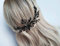 BERYUAN Damen-Haarspange mit Strasssteinen, klassisch, schwarz, Kristall, Blume, Haarschmuck, Geschenk für sie, Party, Kopfschmuck für Braut, Brautjungfer, Mädchen (schwarz)