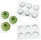 Uenmay Multifonctions Moule à gâteau en Silicone Moule à gâteau D Bakeware Moule DIY Fleur en Spirale 6 Trous