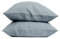 My Linen Home Kissenbezug 50x70 Leinen 2er Set | Hochwertiger Kopfkissenbezug in Grau Blau | 100% Stonewashed Leinen Bettwäsche | Made in EU | Antiallergisch & Hautverträglich