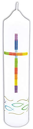 Fritz Cox® Taufkerze: 'Meine bunte Taufe' Tischkerze