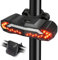 Bike Tail light with Turn Signals Ultra Bright Bike Rear Light Rechargeable with Remote Control Automatic Safety Warning Bike Brake Lights with Electric Bell Function