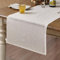 DAPU Tischläufer Leinen, 100% Französisches Naturleinen 40x180cm Tisch Läufer, Abwaschbare Moderne Einfarbige Tischdecke Leinenoptik für Essentisch Hochzeit Party, Beige/Naturleinen