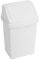 JMS we create smile Plastic Swing Lid Bins Recycle Waste Dust Bin 8/25 /50 L Home Kitchen Office (Ice White, 8 Litre)