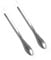 Lot de 2 cuillères de laboratoire en acier inoxydable 10/12,5/14 cm
