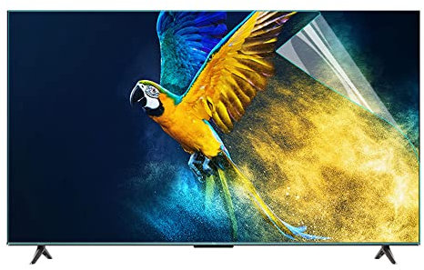 Protecteur D'écran TV Anti-reflet Mat pour 43-65 Pouces, Intérieur Et Extérieur Protégez Vos Yeux Film TV avec Filtre De Lumière Bleue, Taux D'anti-Radiation Jusqu'à 90% / 65in1429x804mm