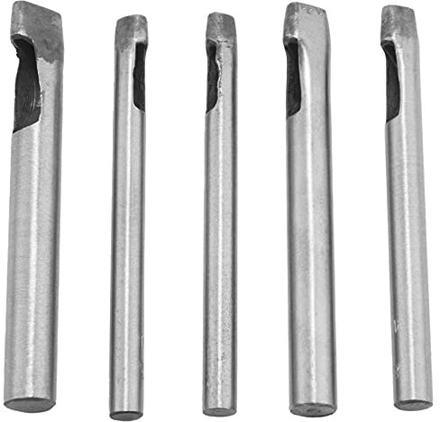 Vycowb 5 StüCke Hohllocher Set Ovale Form Leder Hohl Locher Cutter für Leder Bearbeitung (4X6Mm, 4X7Mm, 4X8Mm, 4X10Mm, 4X12Mm)
