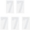 sourcing map Ferro da stiro numero 7 a trasferimento di calore, numero singolo bianco, numero 20,3 cm, per uniforme da squadra, maglietta sportiva, calcio, basket, baseball, confezione da 5