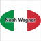 Kiwistar Klebeetiketten - Aufkleber - Fahne - Flagge - Italien - 10x6,6 cm - mit Wunschtext - Name - personalisiert - Namensaufkleber - Autoaufkleber - Racing