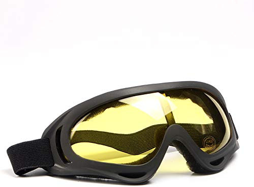 Wraparound - Gafas de seguridad selladas resistentes a los impactos, gafas de trabajo para construcción, laboratorio, soldadura, ciclismo, color amarillo