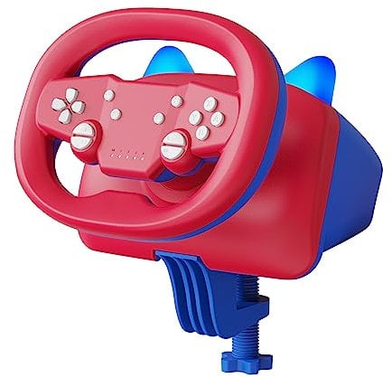 NBCP Gaming Steering Wheel, Wireless Steering Wheel for Multi-Platform Game, Steering Wheel for PC, PS4, Switch, PS3, iOS, Android Race Games, As a Gift for Children
