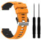 735XT Ersatzbänder für Garmin Forerunner 735XT Armband, Silikonarmband Wasserdichte Sportbänder Kompatibel mit Garmin Forerunner 220 230 235 620 630 Approach S20 S5 S6 Wechselarmband (Orange)
