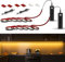 WOBANE Tira Led Pilas con Sensor de Movimiento, 2x2m Tiras Led Bateria Recargable, Tira Led Armarios sin Enchufe, Tira Luces Led Adhesivas para Escaleras,Cocina,Pasillos, Blanco Cálido 2700K