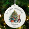 Personalised Baby's First Christmas Baubles Gifts Christmas Tree Decorations Custom Acrylic Christmas Ornaments Xmas Gifts for Kids Girls Boys Toddler New Baby(Round, Design 2)
