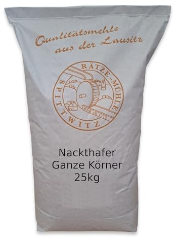 Nackthafer ganzkörnig 25kg von Rätze-Mühle ganze Körner Kerne 100% regional naturbelassen
