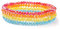 GoPaw Damen Kristall Perlen Armband, Mehrschichtiges Steine Armband, Paar/Freundschafts/Partner Armbänder (Rot Orange 01)