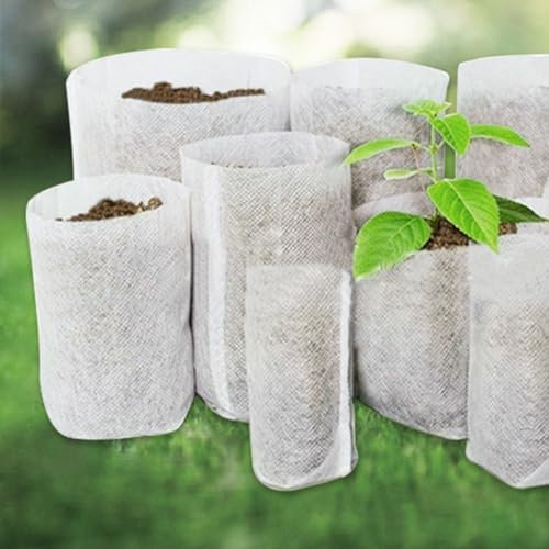 SPORTARC Bolsas de cultivo de plantas, kit de macetas biodegradables no tejidas para guardería
