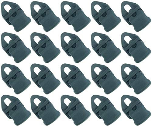 20 x Holdon® MINI Clip Schwarz - Klammer Klemme Befestigungsöse für Banner, Zelt, Planen, Molton - BO-Camp/Isabella