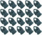 20 x Holdon® MINI Clip Schwarz - Klammer Klemme Befestigungsöse für Banner, Zelt, Planen, Molton - BO-Camp/Isabella