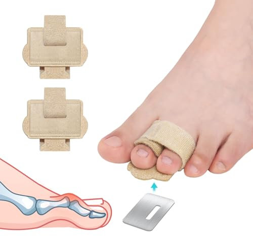 Enderezadores para Dedo en Martillo, Corrector del Dedo del Pie para Mujeres, Férulas de Dedos de los Pies - 2 en paquete