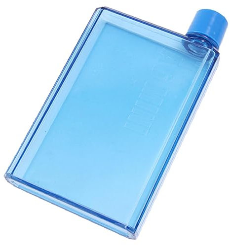 Bouteille d'eau plate | Portable A5 A6 Bouteille en carton Gobelet Bouteille réutilisable mince sans BPA pour l'école, la gym, le cyclisme, la randonnée, les voyages, la nourriture