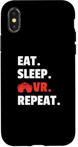 Hülle für iPhone X/XS Beste Virtual-Reality-Kunst für Männer Jungen Kinder VR Brille Gaming