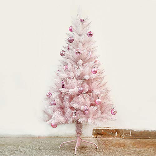 Albero di Natale Artificiale in PVC da 4 Piedi, con Ornamenti in Abete Rosso Premium incernierato con Supporto in Metallo, Sembra Un Vero Albero di Natale, per la Decorazione Natalizia Tradizionale