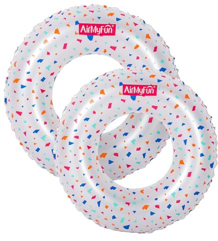 Octonyluck Anillo de natación Inflable, Flotadores Inflables para Piscina, Inflable Anillo de Natación Set para Niños y Adultos, Flotadores de Piscina Flotante Anillo de Goma Flotante, 1 Pcs