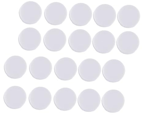 HOODANCOS Babyrassel Ersatzteile 50 Stück Weiß Kunststoff Quietsch Einsatz Flach Oval Babyspielzeug Selbstgemacht Zubehör Für Handkoordination Und Babys Hörsinn