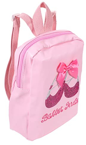 FRCOLOR Glitzer-Tasche Für Mädchen Ballett-Tanz-Rucksack Aus Pu-Material Mit Pailletten Schul-Tasche Für Tanzunterricht Und Reisen
