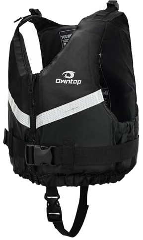 Owntop Schwimmhilfe für Jugendliche und Kinder, Leichte Schwimmjacke Unisex, Verstellbare Auftriebsweste Jacke mit bequemem Schrittgurt für Kajakfahren, Angeln, Schwimmtraining alle Wassersportarten.