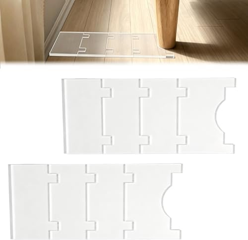 Sofa Abstandshalter Wand Flexibel Anpassbar Transparente Acryl Sofa Stopper | 2 Stück, Leicht Anzubringen für Sofa Bett Schrank Rutschfest Schützt Möbel Wände und Verbessert die Luftzirkulation