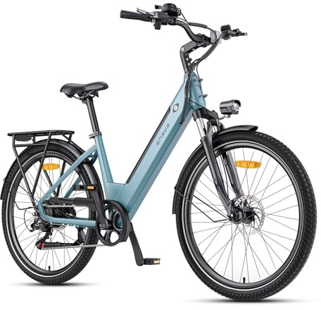 ENGWE P275 SE Ebike, 36V 13Ah Akku, Reichweite von bis zu 120KM, APP und Navigation, Hydraulische Bremsen und Drehmomentsensor, 7-Gang und 27.5 × 1.75 Elektrofahrrad für Erwachsene (Blau, Standard)