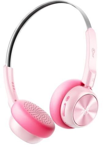 iKF R1 - Auriculares inalámbricos retro Bluetooth en la oreja, diseño vintage con múltiples modos, sonido estéreo, tiempo de reproducción de 60 horas, ENC con micrófono integrado, auriculares ligeros