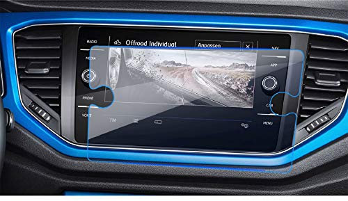 LFOTPP kompatibel mit T-Roc 8 Zoll Navigation Schutzfolie - 9H Kratzfest Anti-Fingerprint Panzerglas Displayschutzfolie GPS Navi Folie