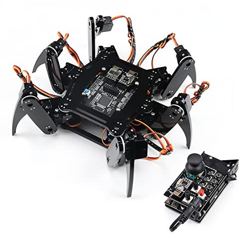 Freenove Hexapod Robot Kit with Remote (Compatible with Arduino IDE), Walking Crawling Twisting, App Remote Control, Servo Stem Project