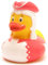 Duckshop I Badeente Funkenmariechen I Tanzmariechen Quietscheente I L: 8 cm I inkl. Quietscheentchen-Schlüsselanhänger im Set I Karneval I Fasching