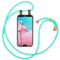 moex Handykette für Huawei Mate 20 Lite Hülle mit Band abnehmbar, Handyhülle mit Kette zum Umhängen, Handyband Kordel Umhängehülle, Necklace Handy Umhängeband, Türkis