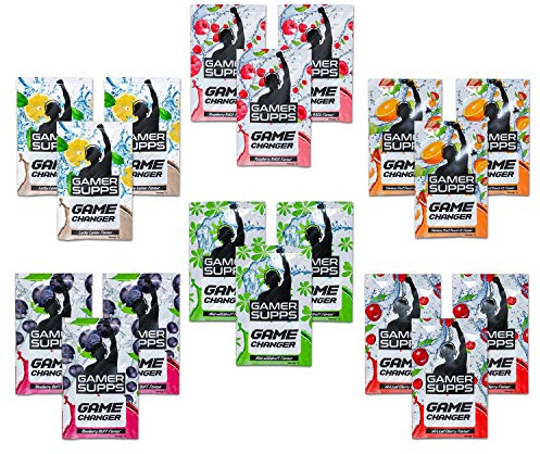 GAMER SUPPS Game Changer Gaming Booster, la boisson énergétique eSports pour les joueurs, boisson aminée multivitaminée, faible en calories et sucre, 280g = 40 portions