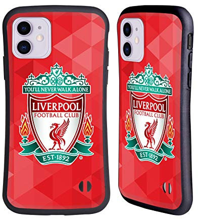 Head Case Designs Officially Licensed Liverpool Football Club Red Geometric 1 Crest 1 Hybrid Case Compatible With Apple iPhone 11