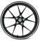 Felgenrandaufkleber Felgenrand Stripes Breite 7mm Matt Glanz Carbon mit Montagetool 16 17 18 19 Zoll Zubehör für Auto Motorrad Felgen Aufkleber (Mittelgrau)