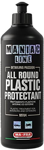 Ma-fra, Maniac Car Detailing Line, all Round Plastic Protectant, Trattamento Completo per Tutte Le Plastiche Esterne ed Interne Auto, Protegge e Ravviva Plastica e Gomma Auto, Formato da 500ml