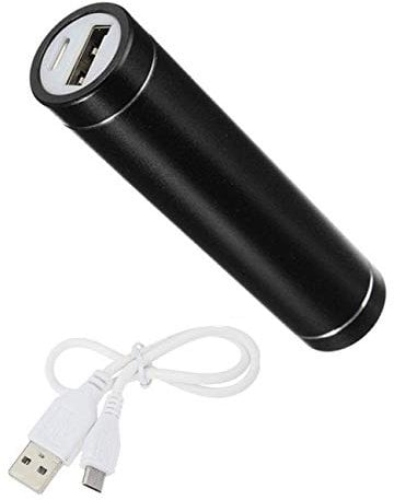 External Battery Charger for Huawei P Smart Z Universal Power Bank 2600 mAh with USB Cable / Mirco USB Backup Telephone (Black)
