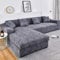 Couchbezug L Form 1/2/3/4 Sitzer,（L-förmiges Ecksofa Sofabezug sollte Zwei kaufen）L-förmiges Ecksofa mit elastischem elastische Stretch Sofa Überwürfe ( Color : A , Size : 3-Sitzer (190-230 cm) )