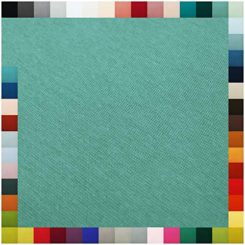 Bündchenstoff als Meterware Schlauchware 70cm breit 95% Baumwolle, 5% Elasthan über 50 Farben Auswahl Jersey (014 | altgrün, Länge: 1,0m)