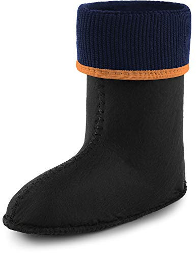 Ladeheid Kinder Mädchen Jungen Wärmende Stiefelsocken für Gummistiefel Innenschuh KL058 (Orange, 22 EU)