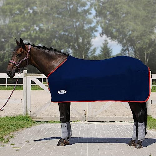 York Abschwitzdecke Fleecedecke Ekona dunkelblau-rot (165 cm)