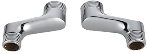 BiaoTeng adaptateur robinet baignoire raccord excentré mitigeur douche g1/2 raccord Raccords de robinet de bain en laiton raccord contre-coudé excentré,Chrome C