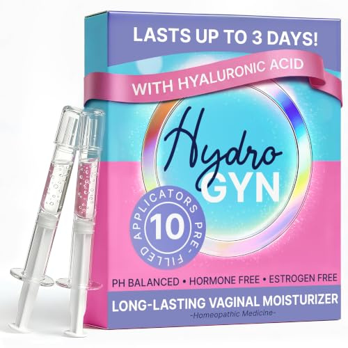Hydro GYN Vaginal Moisturizer with Hyaluronic Acid for Vaginal Dryness, 10